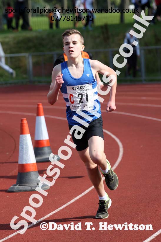 Boys under-15s, Northern Road Relays, Blackpool. Photo: David T. Hewitson/Sports for All Pics